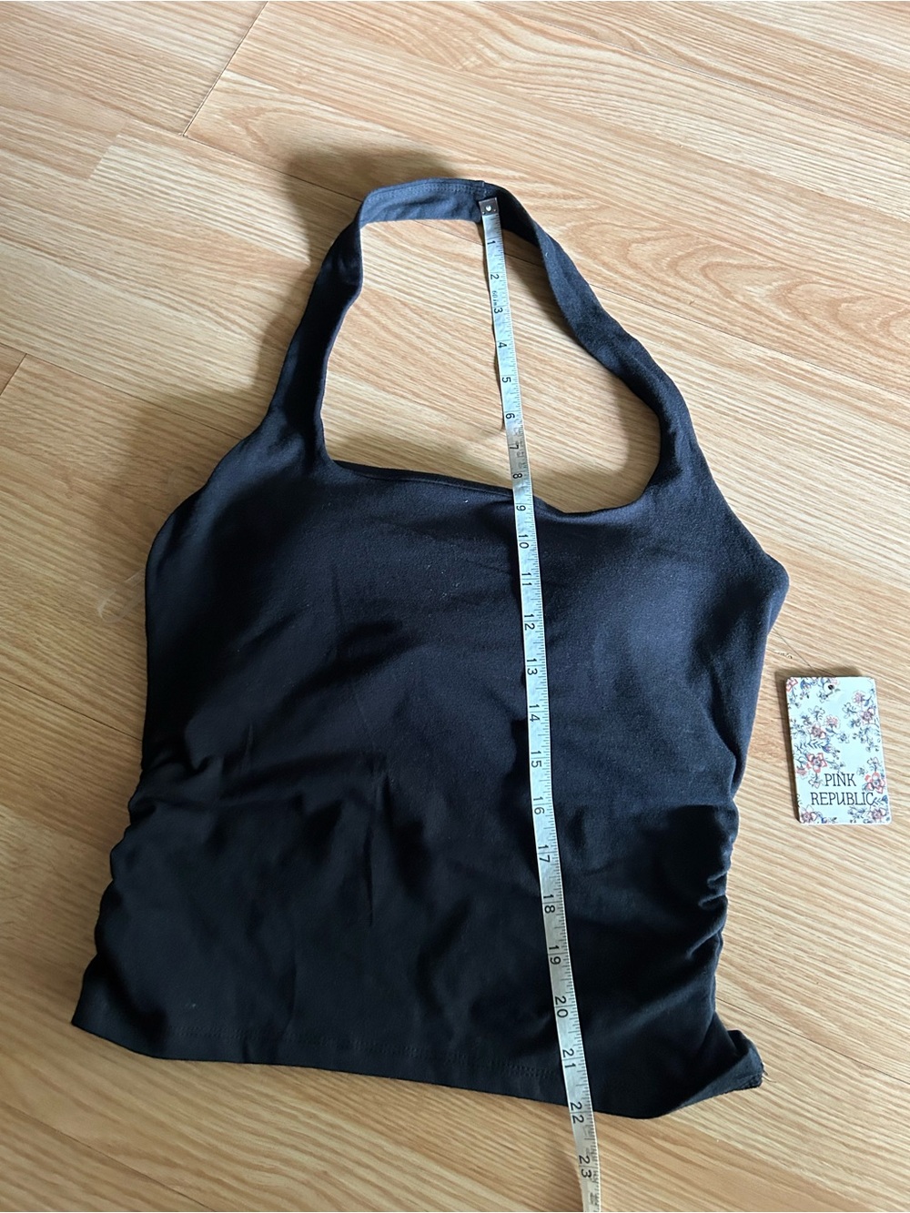 NWT Pink Republic Black Halter Padded Tank Top Medium - Picture 4 of 6